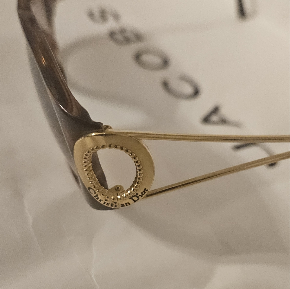 Christian Dior Vintage Tortoise Shell Sunglasses - Picture 2 of 5